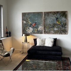 L'OISEAU ROUGE (120x120cm) L'OISEAU ROUGE (120x120cm)